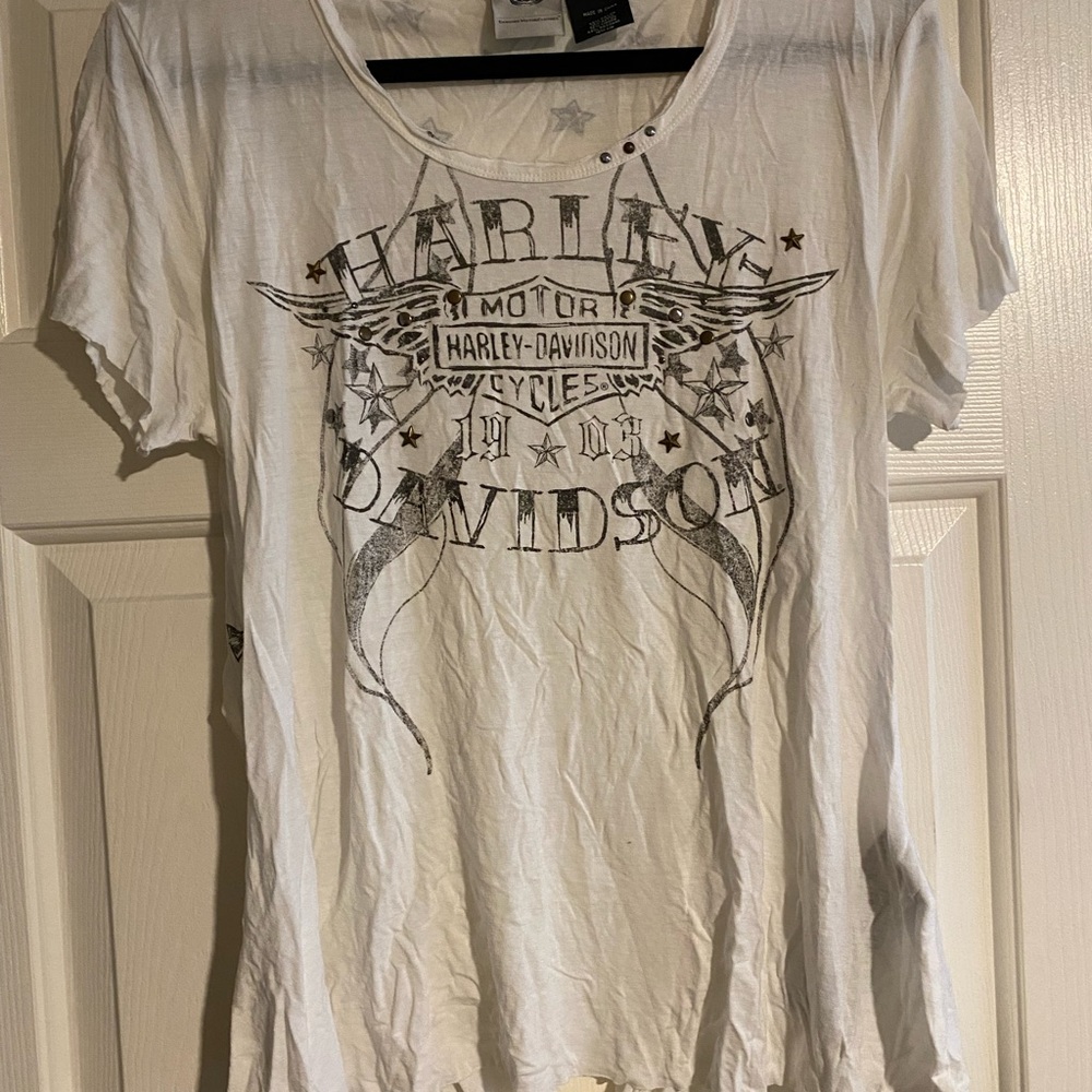 Harley-Davidson Women's White Graphic Tee